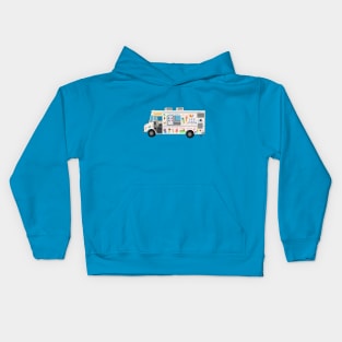 Ice Cream Truck Digital Art Illustration Kids Hoodie